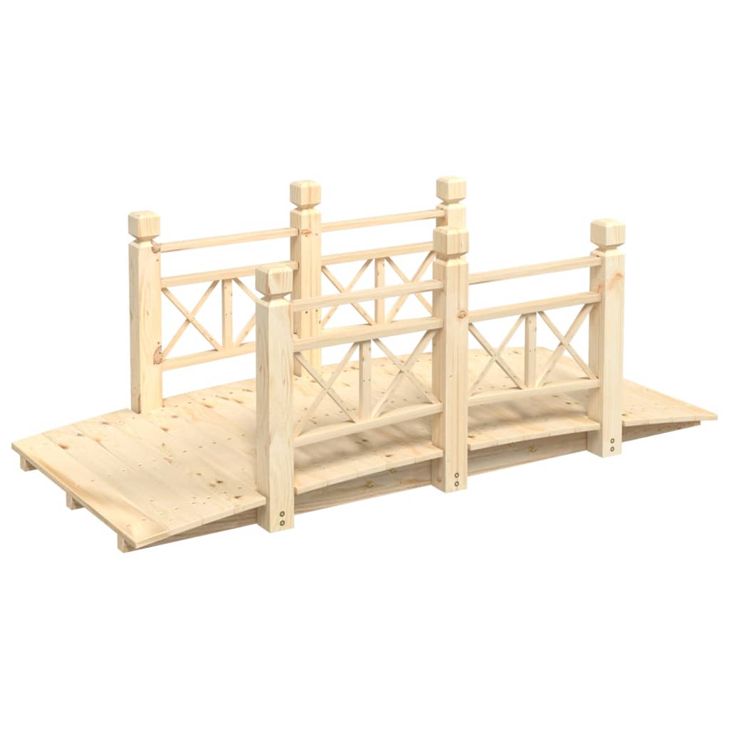 Vidaxx pont de jardin avec garde-corps 150x67x56 cm bois de pin massif
