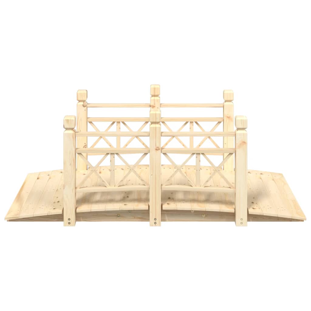 Vidaxx pont de jardin avec garde-corps 150x67x56 cm bois de pin massif