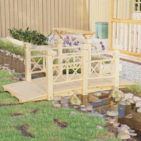 Vidaxx pont de jardin avec garde-corps 150x67x56 cm bois de pin massif