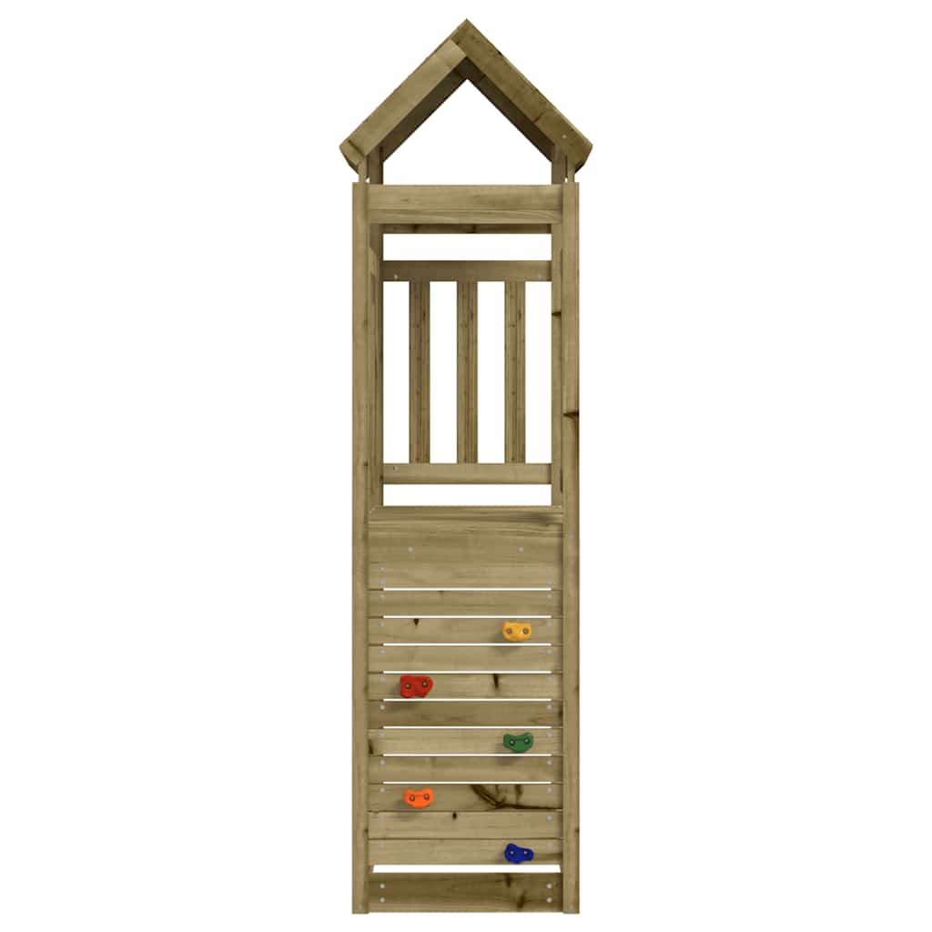 Tour de jeu Vidaxx avec mur d'escalade 53x110x214 cm bois de pin imprégné