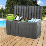 Vidaxx boîte de rangement 118x53x57 cm polypropylène noir
