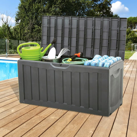 Vidaxx boîte de rangement 118x53x57 cm polypropylène noir