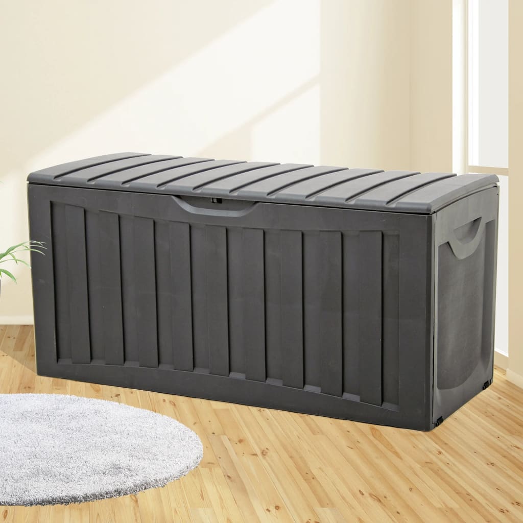 Vidaxx boîte de rangement 118x53x57 cm polypropylène noir