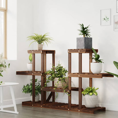 VidaXL support pour plantes 110x25x73 cm bois de pin massif