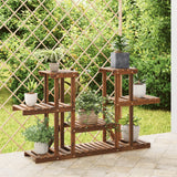 VidaXL support pour plantes 110x25x73 cm bois de pin massif