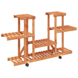 Vidaxx support pour plantes à roulettes 110x25x78 cm en bois de pin massif
