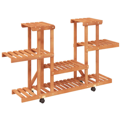 Vidaxx support pour plantes à roulettes 110x25x78 cm en bois de pin massif