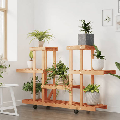 Vidaxx support pour plantes à roulettes 110x25x78 cm en bois de pin massif