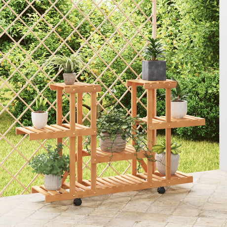 Vidaxx support pour plantes à roulettes 110x25x78 cm en bois de pin massif
