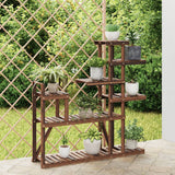 Vidaxx support pour plantes 110x25x111 cm en bois de pin massif