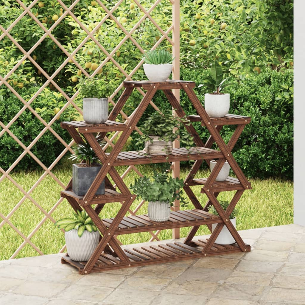 Vidaxx support pour plantes 110x25x105 cm en bois de pin massif
