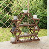 Vidaxx support pour plantes 110x25x105 cm en bois de pin massif