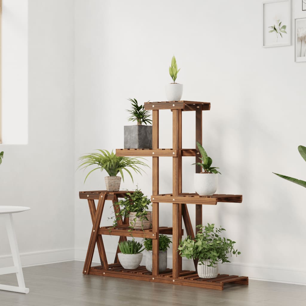Vidaxx support pour plantes 95x25x96 cm en bois de pin massif