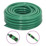 Vidaxl garden hose with clutch set 0.75 '' 10 m PVC green