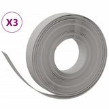VidaXL Bordure de jardin 3 pcs 10 m 10 cm polyéthylène gris
