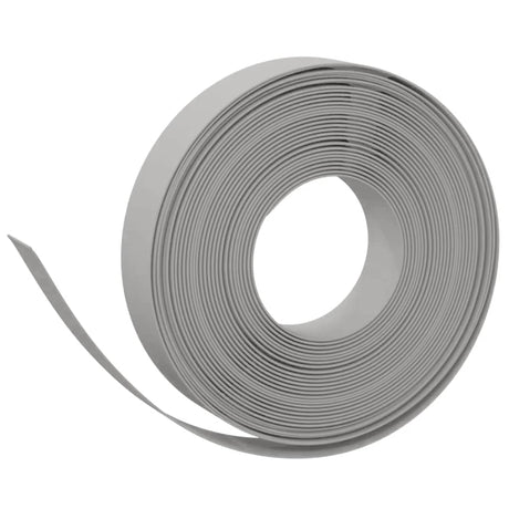 VidaXL Bordure de jardin 5 pcs 10 m 10 cm polyéthylène gris