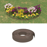 VidaXL Tuinranden 2 st 10 m 10 cm polyetheen bruin