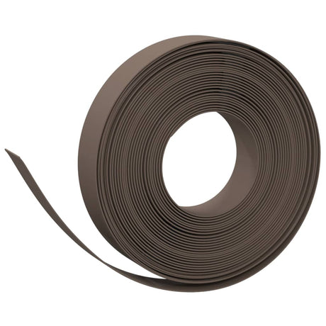 VidaXL Bordure de jardin 4 pcs 10 m 10 cm polyéthylène marron