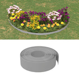 VidaXL Bordure de jardin 2 pcs 10 m 15 cm polyéthylène gris