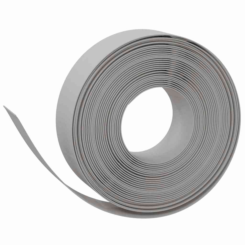 VidaXL Bordure de jardin 4 pcs 10 m 15 cm polyéthylène gris