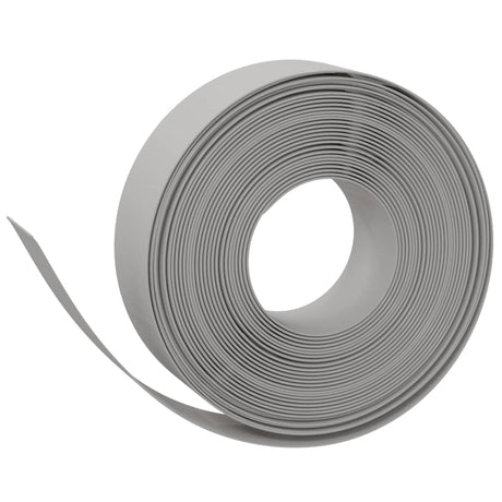 VidaXL Bordure de jardin 5 pcs 10 m 15 cm polyéthylène gris