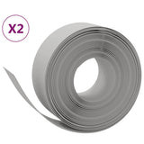 VidaXL Bordure de jardin 2 pcs 10 m 20 cm polyéthylène gris