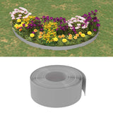 VidaXL Bordure de jardin 3 pcs 10 m 20 cm polyéthylène gris