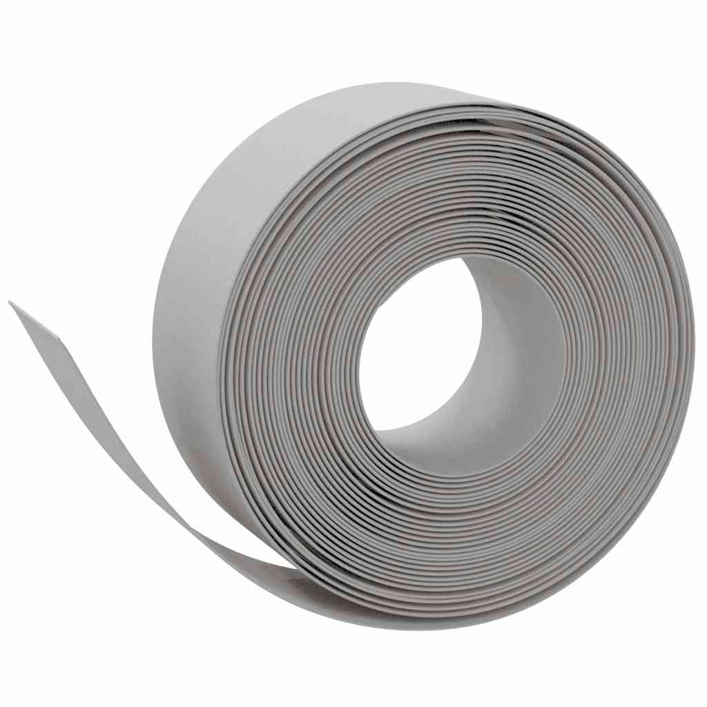 VidaXL Bordure de jardin 4 pcs 10 m 20 cm polyéthylène gris