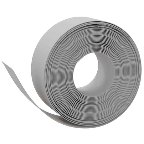VidaXL Bordure de jardin 5 pcs 10 m 20 cm polyéthylène gris