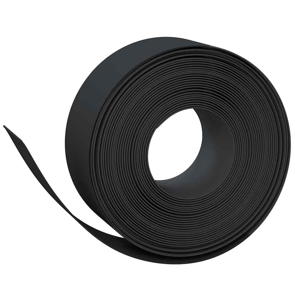 VidaXL Bordure de jardin 2 pcs 10 m 20 cm polyéthylène noir