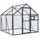 VidaXL Volière 1,79x2x1,85 m aluminium anthracite