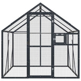 VidaXL Volière 1,79x2x1,85 m aluminium anthracite