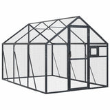 Vidaxl Aviary 1.79x3x1.85 M aluminium Antracitt -farget