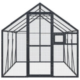 Vidaxl Aviary 1.79x3x1.85 M aluminium Antracitt -farget