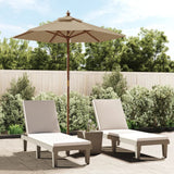 Parasol Vidaxx avec mât en bois 196x231 cm taupe