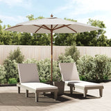 Parasol Vidaxx avec mât en bois 299x240 cm couleur sable