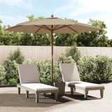 Parasol Vidaxx avec mât en bois 299x240 cm taupe