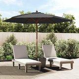 Parasol Vidaxx avec mât en bois 299x240 cm noir