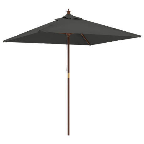 Parasol Vidaxx avec mât en bois 198x198x231 cm anthracite