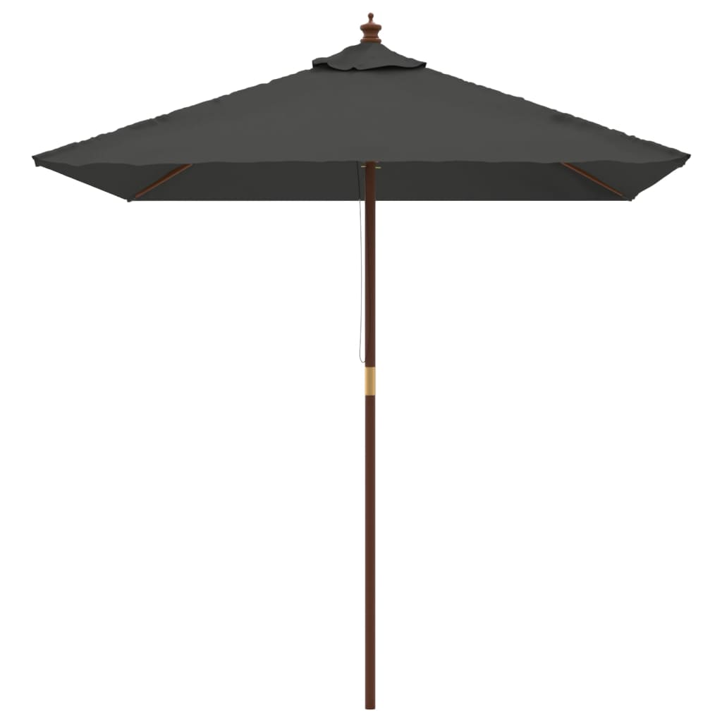 Parasol Vidaxx avec mât en bois 198x198x231 cm anthracite