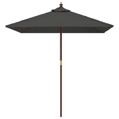 Parasol Vidaxx avec mât en bois 198x198x231 cm anthracite