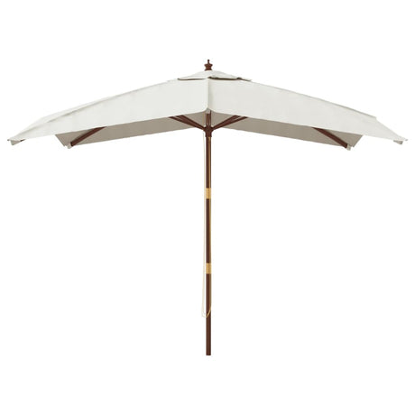 Parasol Vidaxx avec poteau en bois 300x300x273 cm couleur sable