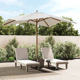 Parasol Vidaxl con poste de madera 300x300x273 cm de arena