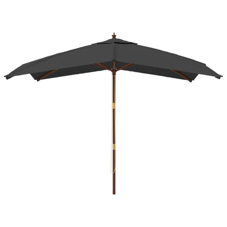 Parasol Vidaxx avec mât en bois 300x300x273 cm anthracite