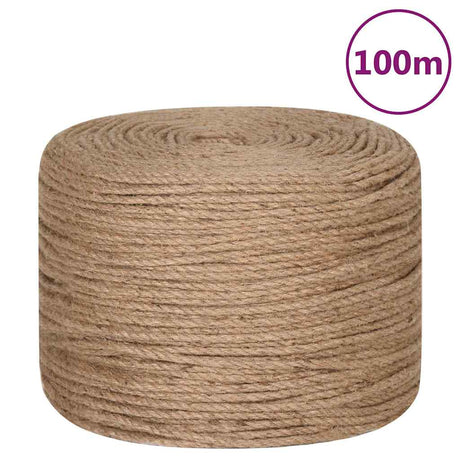 Corde Vidaxxl 100 m de long jute 4 mm d'épaisseur