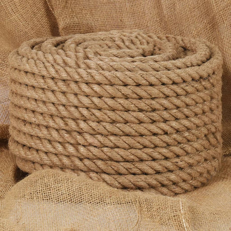 Corde Vidaxl 50 m de long jute 16 mm d'épaisseur