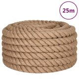 Vidaxl tau 25 m lang 30 mm tykk jute