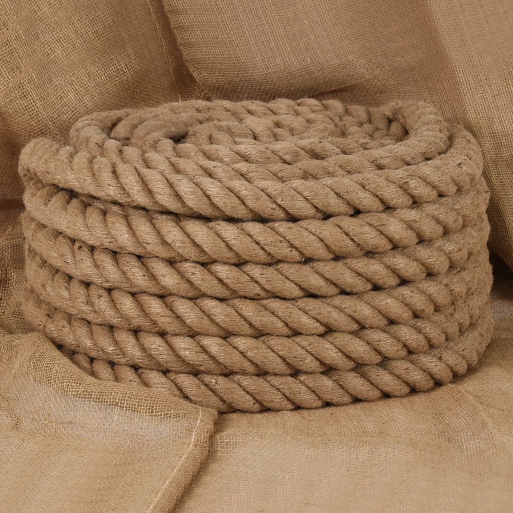 Vidaxl tau 25 m lang 36 mm tykk jute