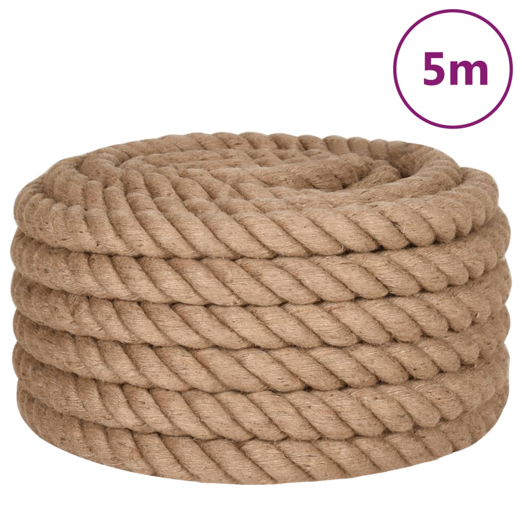 Corde Vidaxxl 5 m de long jute 40 mm d'épaisseur