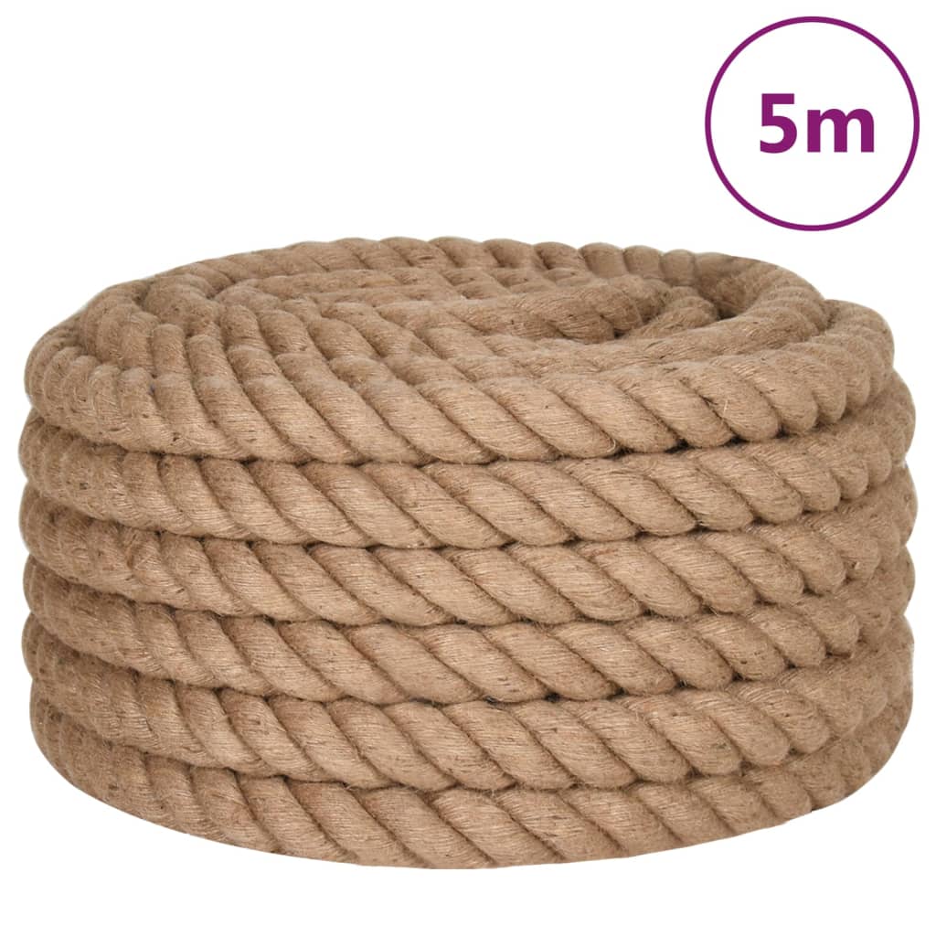 Corde Vidaxxl 5 m de long jute 50 mm d'épaisseur